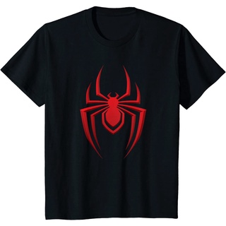 เสื้อยืด ผ้าฝ้ายแท้ ระบายอากาศได้ดี พิมพ์ลาย Marvel Spider-Man: Miles Morales Game Spider Icon คุณภาพสูง สําหรับผู้ชาย