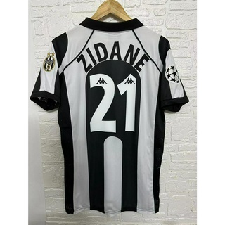 เสื้อกีฬาแขนสั้น ลายทีมชาติฟุตบอล Juventus ZIDANE INZAGHI DEL PIERO คุณภาพสูง 97-98