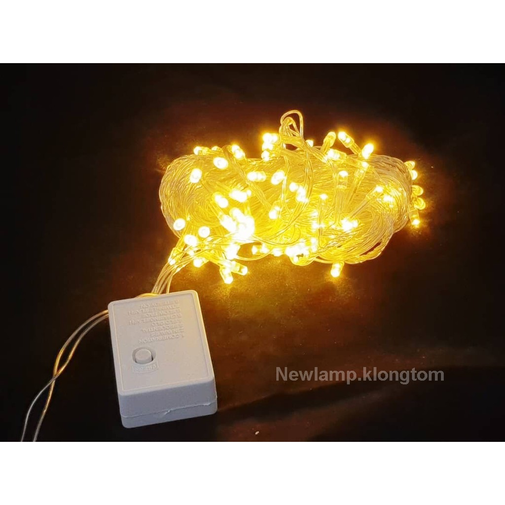 [9.15 เก็บโค้ดส่งฟรีหน้าร้าน]ไฟประดับLED 100 ดวง ยาว8.5 เมตร ปรับจังหวะกระพริบได้ 8 แบบ เหมาะสำหรับตกแต่งสถานที่ มี9สี ราคา ถูกที่สุด ดีลบีเคเค แกลเลอรีภาพที่ 4