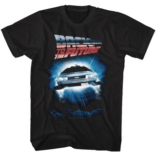 เสื้อยืดผ้าฝ้ายพิมพ์ลายขายดี เสื้อยืด พิมพ์ลาย Delorean Transporting Time แฟชั่นฤดูร้อน สําหรับผู้ชาย