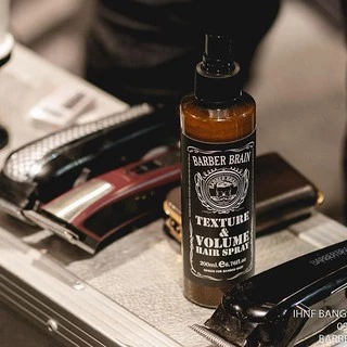 😎BARBER BRAIN เท็กซ์เจอร์ วอลลุ่ม สเปรย์ 200มล Texture & Volume Hair Spray 200ml. สเปรย์ฉีด ยกโคนผม L'Angel จัดทรงผม