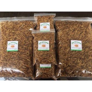 อาหารนกและสัตว์เล็ก - หนอนนกอบแห้ง 1 KG. Dried Mealworms (คัดอย่างดี ไม่ปรุงแต่งสีกลิ่น)
