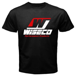 เสื้อยืดวินเทจพร้อมส่ง กระหน่ํา เสื้อยืดลําลอง แขนสั้น พิมพ์ลายโลโก้ Wiseco Performance Piston สีดํา สําหรับผู้ชายS-5XL