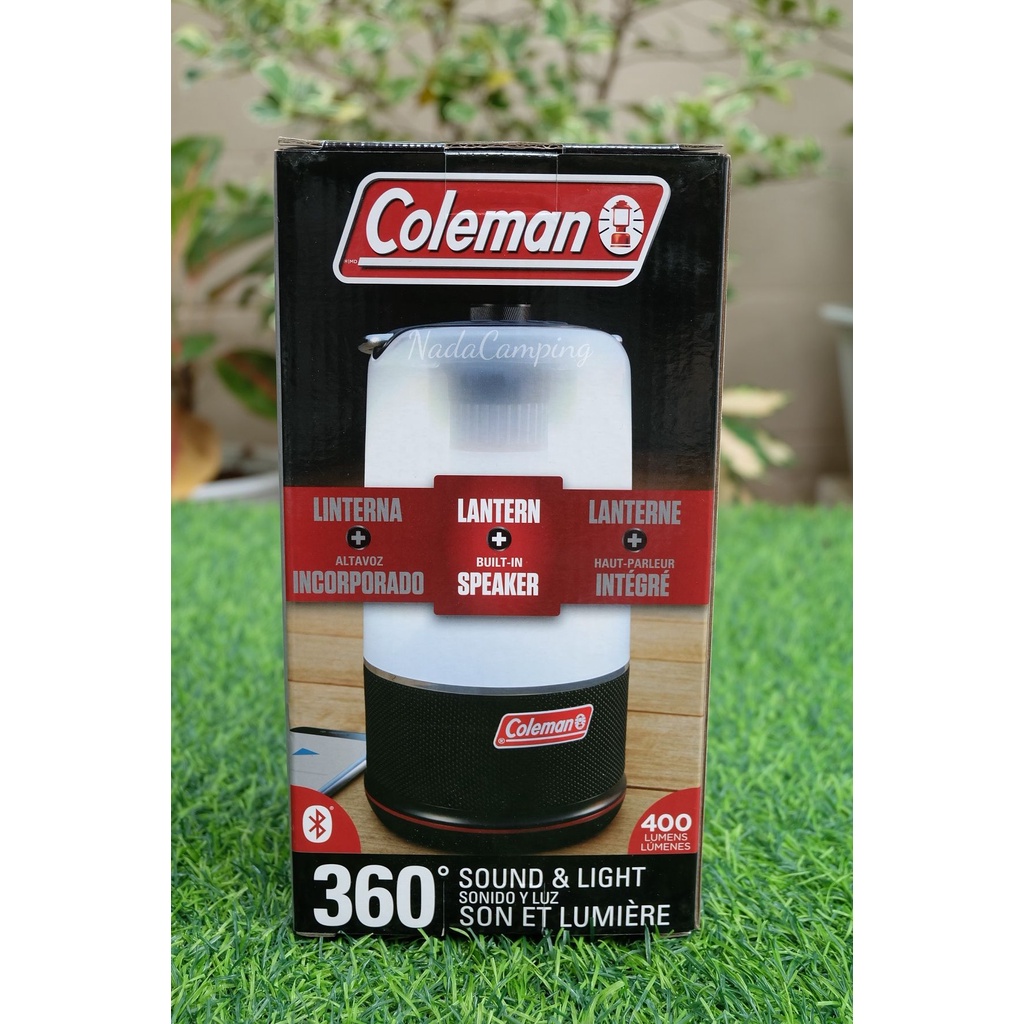 📌โปรรับลมฝน📌# COLEMAN 360° Sound &amp; Light Lantern ลำโพง BLUETOOTH โคมไฟ LED camping tent แคมปิ้ง เต็นท์ speaker
