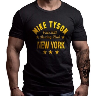 เสื้อยืดผ้าฝ้ายพิมพ์ลายมวยเสื้อผ้าMike Tyson Boxing Custom Design TShirt. Summer Cotton ONeck Short Sleeve Mens T Shirt