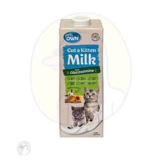 Pets Own kitten Milk นมพร้อมดื่มสำหรับลูกแมวขนาด 1 ลิตร (New Package)