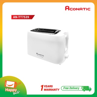 Aconatic เครื่องปิ้งขนมปังแบบ 2 แผ่น รุ่น AN-TT7539 (รับประกันศูนย์ 1 ปี)