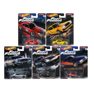 Hot Wheels Fast &amp; Furious Fast Rewind รถฮอตวิล รถเหล็ก รถโมเดล ขายยกชุด 5 คันไม่ซ้ำแบบ รุ่น GBW75 E