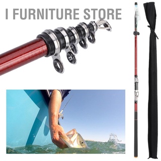 I Furniture store 27088‑270 Portable Sea Rock Fishing Pole Carbon Rod Accessory 5Sections 2.7M