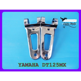 YAMAHA DT125MX DT WIND WING HEADLIGHT HOLDER SET "CHROME" // ชุดยึดไฟหน้า เหล็กยึดไฟหน้า หูช้าง ชุบโครเมี่ยม