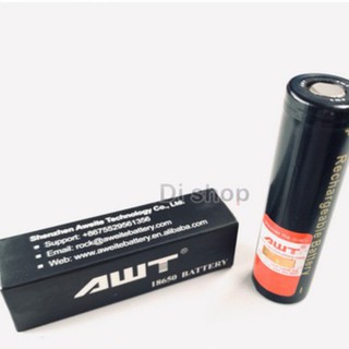 ถ่านชาร์จ AWT 18650 3400 MAh (สีดำ) 1 ก้อน