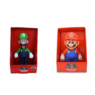 Mega Toys โมเดล มาริโอ้ โมเดลลุยจิ โมเดลยอร์ซี่ โมเดลเจ้าหญิงพีช โมเดลโท๊ด หัวเห็ด Super Mario Size Figure Collection