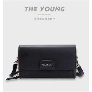 Foreveryoung 9060 พร้อมส่ง!!! กระเป๋าสะพายข้างผู้หญิง  กระเป๋าสตางค์ใบยาว