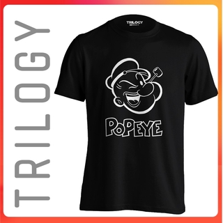 เสื้อยืด ลายการ์ตูน Popeye the Sailorman 0373 พรีเมี่ยม