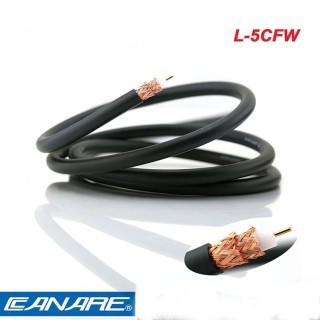 L-5CFW  “Canare” สายสัญญาณภาพชนิดอ่อน 75 OHM HD-SDI Flexible Digital Coaxial Cable สายสำเร็จรูปพร้อมเข้าหัว BNC