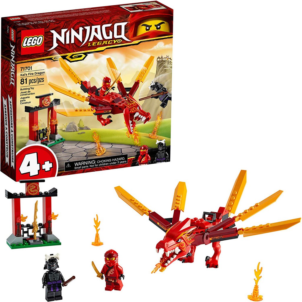 Toys R Us NINJAGO Legacy Kai's Fire Dragon 71701 (116181) | Thailand