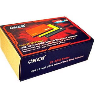 Box ฮาร์ดดิส USB 3.0 OKER รุ่น 2532 External HDD 2.5" SATA