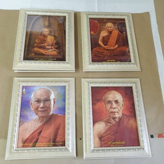 (ได้4บาน) กรอบรูป รวม พระเกจิ 26×32 ซม. คละแบบได้ ใส่กรอบพร้อมกระจก (เลือกสีกรอบเองได้)