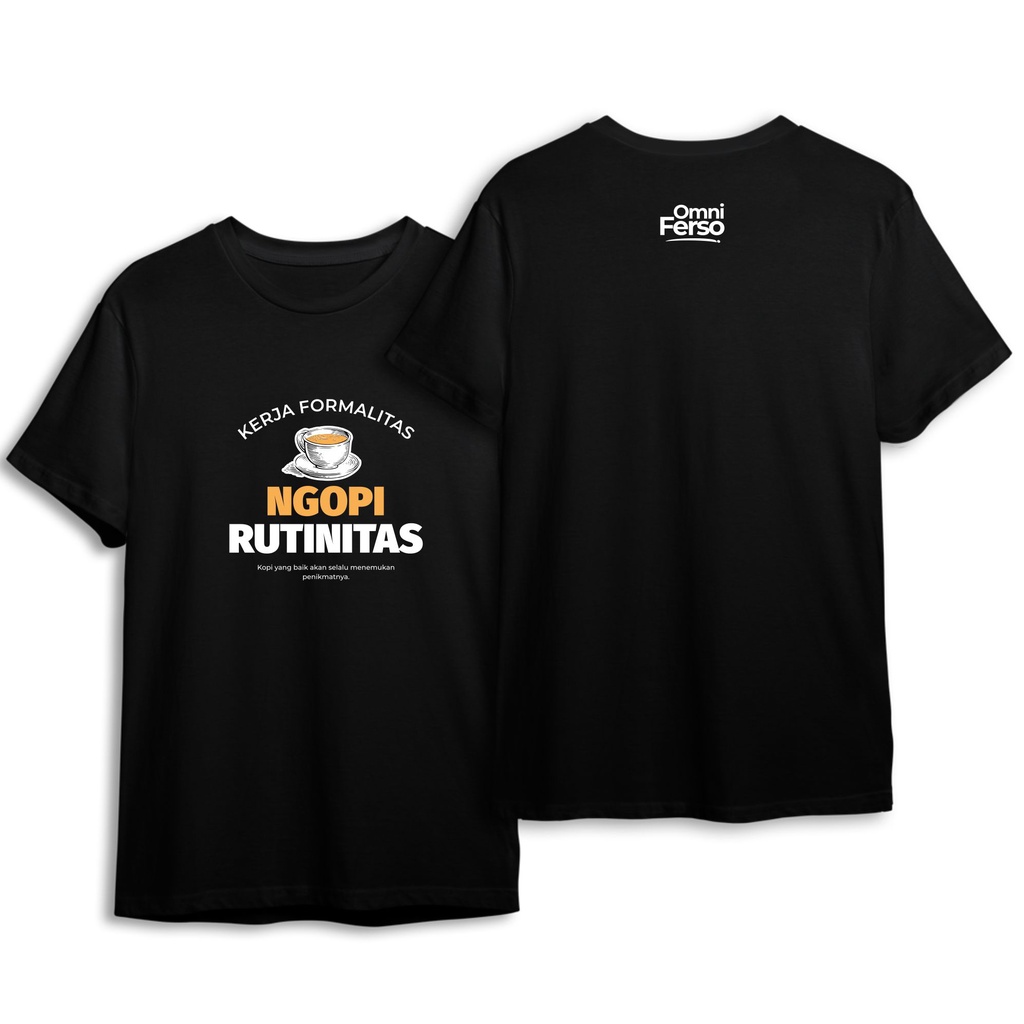 Omniferso Tshirt Coffee Edition Rutin Combed 24s / Coffee T-shirt / Coffee Shirt / Distro