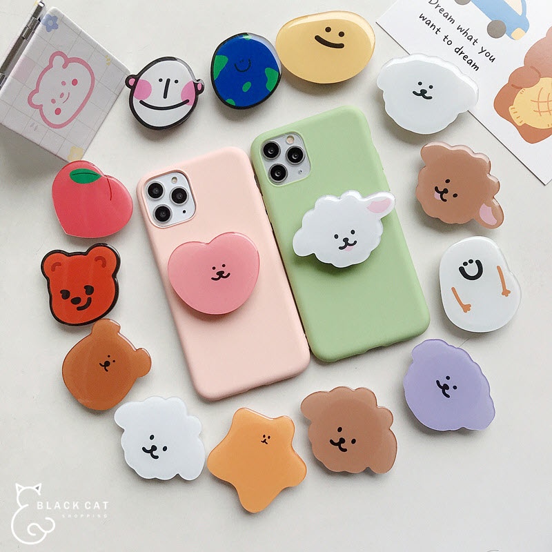 พร้อมส่ง กริ๊ปต็อก ลายการ์ตูน Giptok griptok popsocket กริ๊บต๊อก ที่ติดหลังมือถือ ตัวป๊อปติดมือถือ กริปต๊อก กริ๊ปต็อก