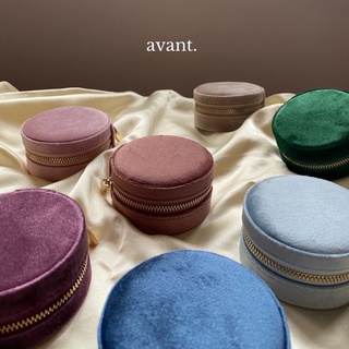 Avantgarde.bkk 🥞🛋soufflé velvet box กล่องใส่เครื่องประดับสำหรับพกพา ขนาด 8x8x4 cm