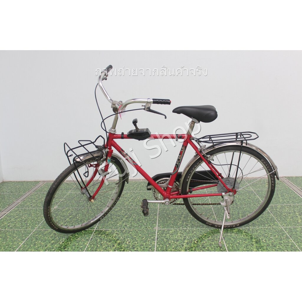 จักรยานญี่ปุ่น - ล้อ 22 นิ้ว - มีเกียร์ - สีแดง [จักรยานมือสอง]