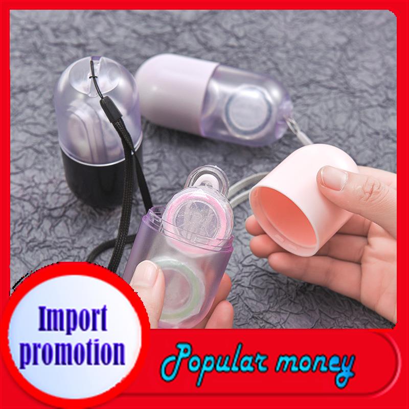 กล่องใส่คอนแทคเลนส์ ins girl แบบพกพา น่ารัก กล่องเก็บของ เรียบง่าย dual