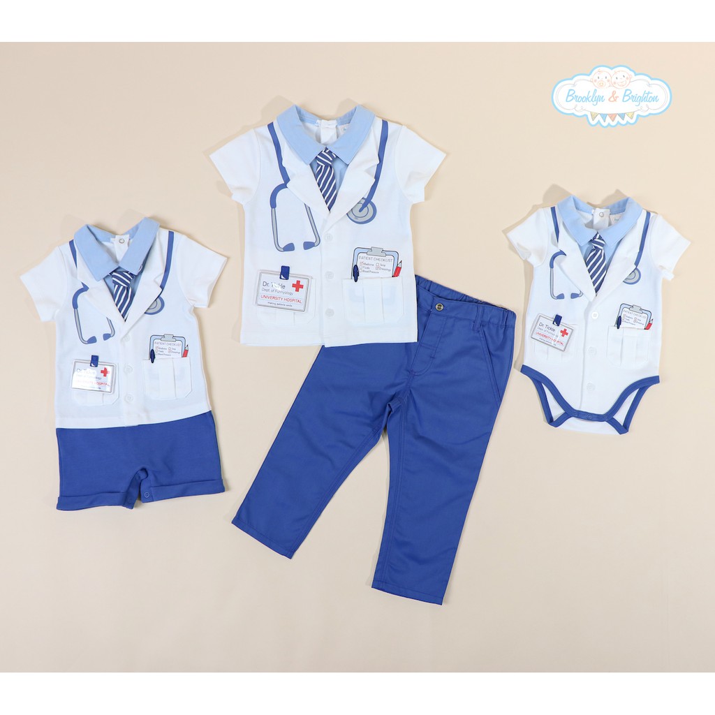 Doctor Tickle Blue ชุดคุณหมอสีฟ้า (มีไซส์ตั้งแต่ 0/3M - 6/7Y)
