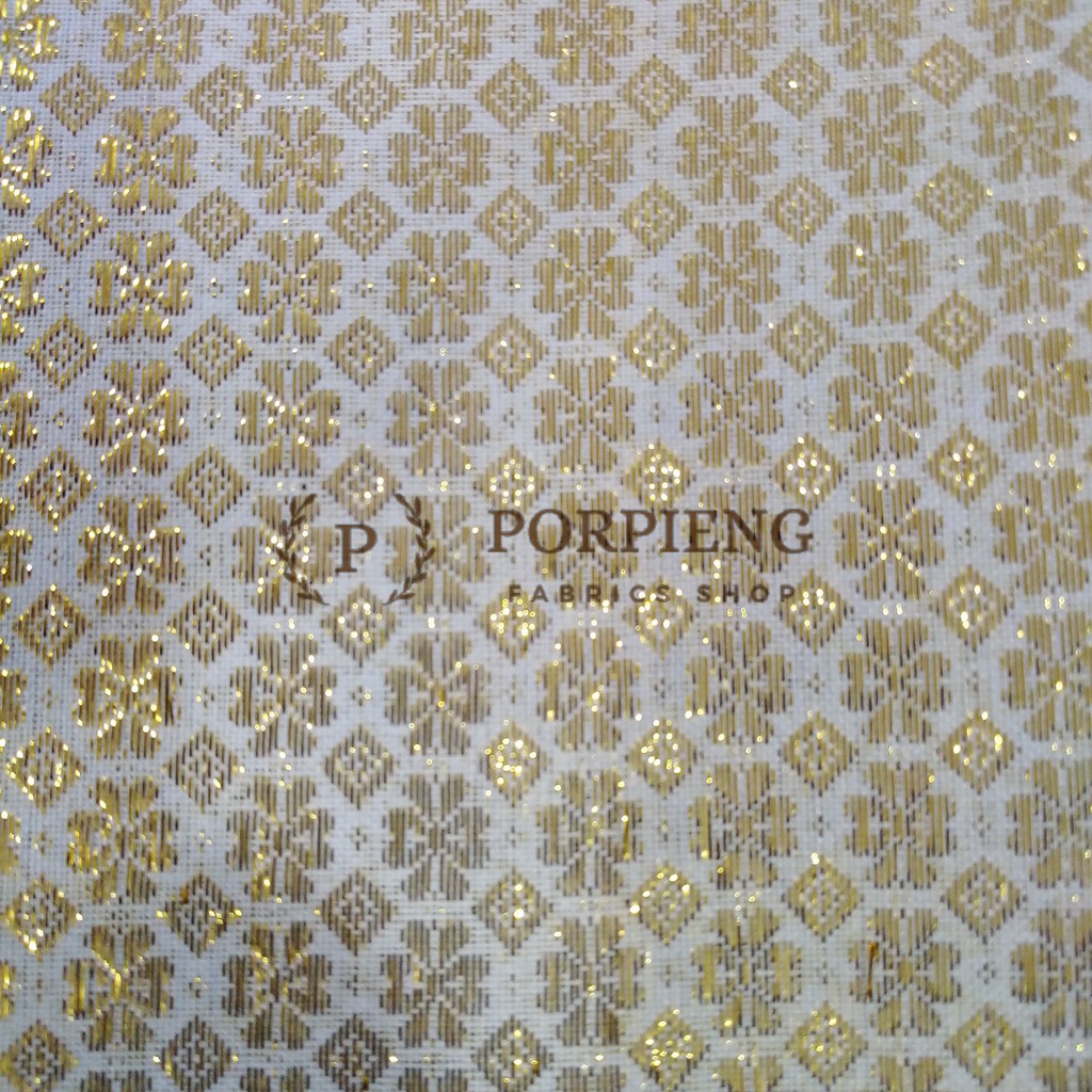 ผ้าตาด ผ้าดิ้นเงิน ผ้าดื้นทอง ลายพิกุล หน้ากว้าง 45 นิ้ว ราคาต่อหน่วยเป็นหลา - รูปที่ 3