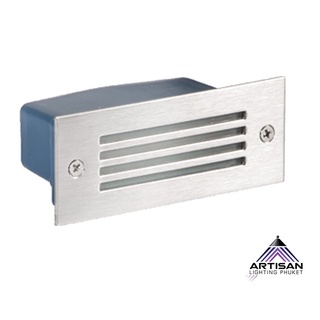 ไฟบันได Steplight Stainless LED 4W 3000K แบบฝังผนังทางเดิน (STEP-359-09B)