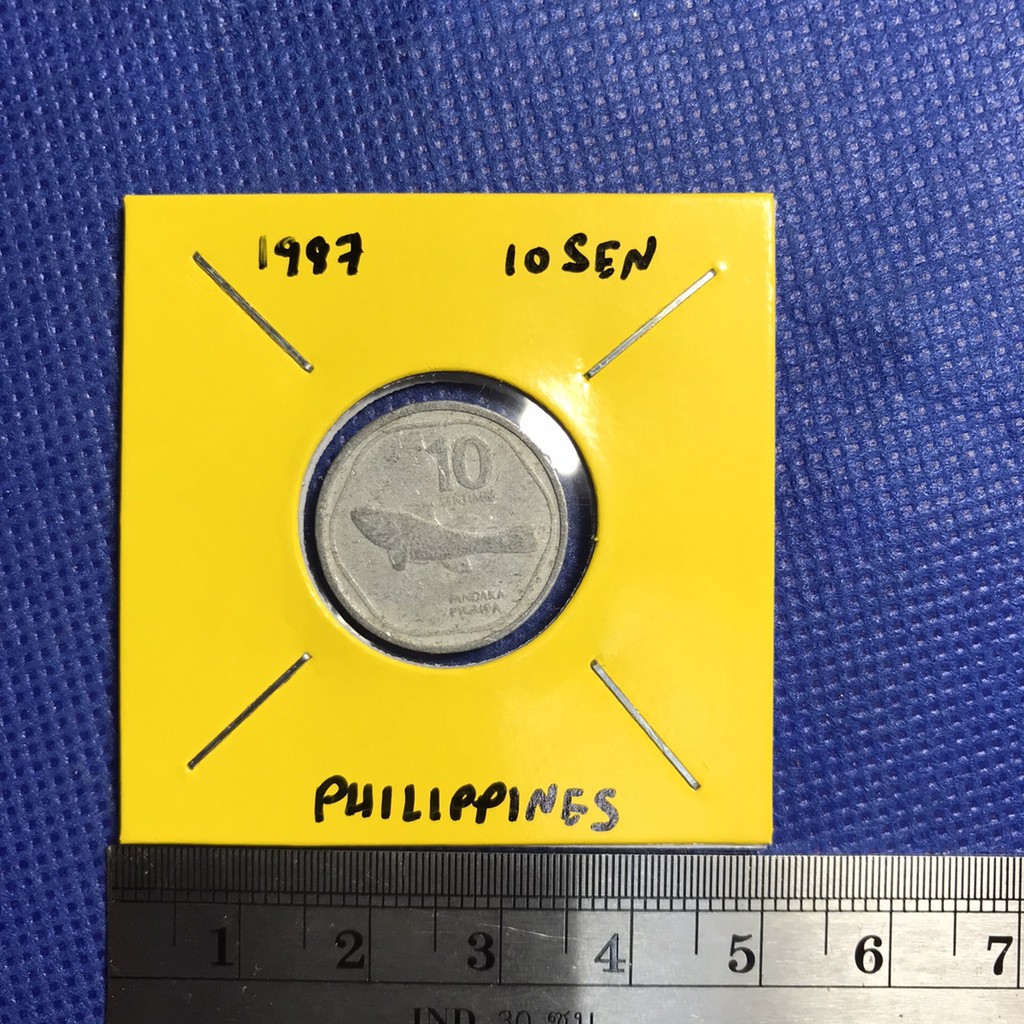 เหรียญรหัส14081 ปี1987 ฟิลิปปินส์ 10 SENTIMOS เหรียญต่างประเทศ เหรียญสะสม เหรียญหายาก