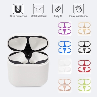 สติกเกอร์โลหะ กันฝุ่น สำหรับ Airpods 2 1 3pro