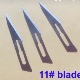 อุปกรณ์การแพทย์  ใบมีดปลายแหลม ตัดชิ้นเนื้อ  sterile surgical blade No11 ใบมีดปลอดเชื้อ 🚘สินค้าพร้อมส่ง🚘