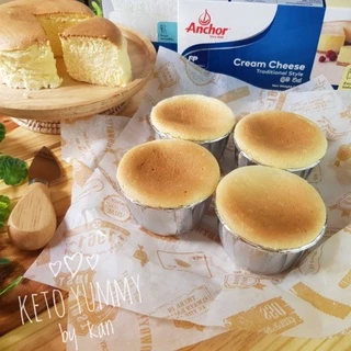 มินิชีสเค้กคีโต mini cheese cake KETO เบาหวาน,เด็กแพ้กลูเตน ทานได้