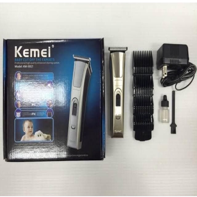 Kemei 5017 ปัตตาเลี่ยน มาพร้อมอุปกรณ์เพื่อช่วยในการตัดแต่งผม ที่จะช่วยให้คุณสามารถดูแลผมของคุณได้ด้ว