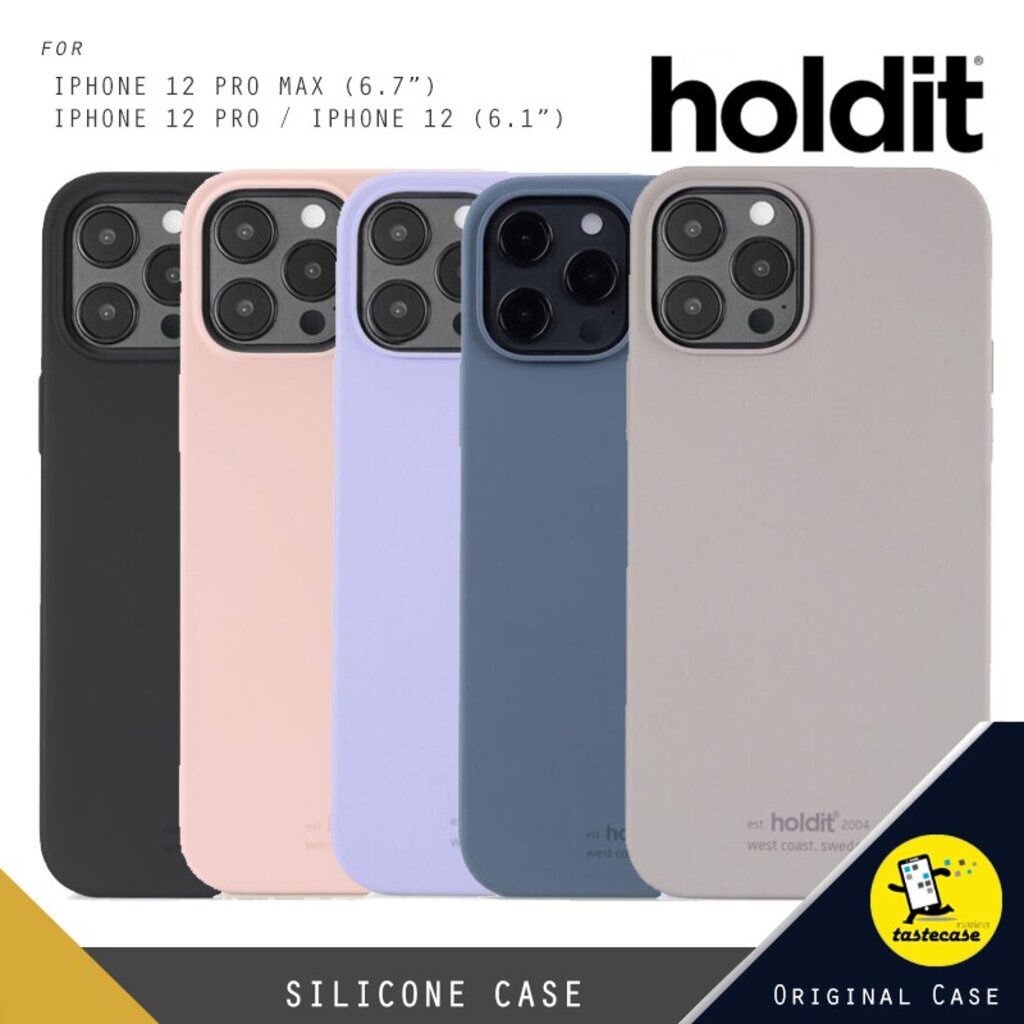 HOLDIT Silicone Case ซิลิโคนเคสสำหรับ iPhone 12 Pro Max, iPhone 12 Pro และ iPhone 12