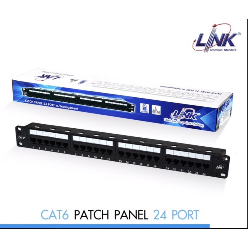 LINK Patch Panel 24 port CAT6 (US-3124A)
