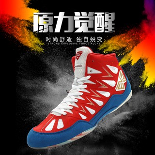 Wrestling Shoes Adult Professional Fighting Training Sanda High-Top Taekwondo Kids Boxing Men and Women