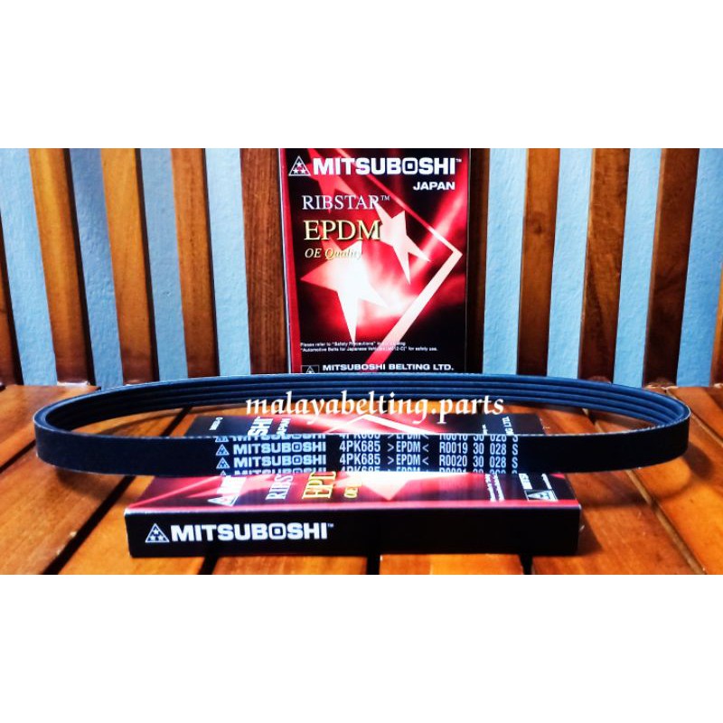 CHERY J1 ( S2X ) 1.3L / HOLDEN GEMINI ( RB ) 1.5 ( 4PK685 ) FAN BELT MITSUBOSHI
