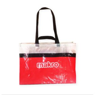 ถุงแม็คโครช้อปปิ้ง ขนาด 20.5x14.5 นิ้ว Makro shopping bags size 20.5x14.5 inches