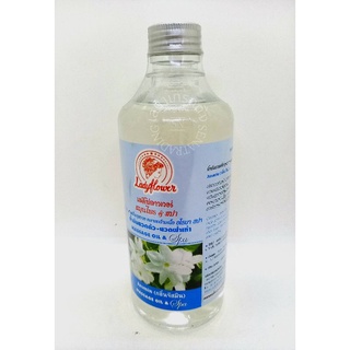 Lady flower Massage oil &amp; Spa  ( Jusmin ) เลดี้ฟลาวเวอร์ น้ำมันนวดตัว - นวดฝ่าเท้า ฝาเงิน ( 450 มล. )  กลิ่นจัสมิน