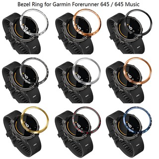 ปลอกแหวนนาฬิกาข้อมือสแตนเลสสําหรับ garmin forerunner 645 music/645