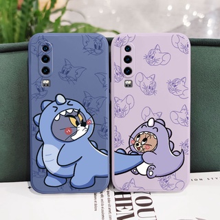 เคสโทรศัพท์มือถือซิลิโคน ลายไดโนเสาร์ สําหรับ Huawei P30 P20 Pro Lite 2019