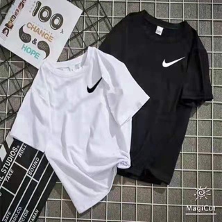 เสื้อยึด ผ้ามัน เสื้อลายNikeข้าง ใส่เดียวหรือใส่คู่ก็ได้