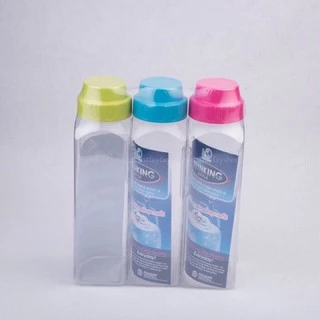 ขวดน้ำ ขวดใส่น้ำ กระบอกน้ำทรงกลม , ทรงเหลี่ยม ขวดน้ำ pn 165 (3 ใบ/แพค)