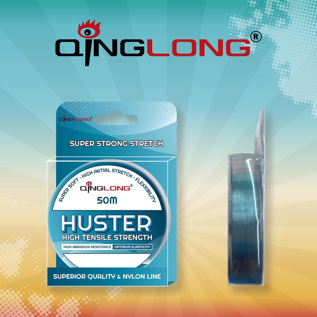 Hoster Qinglong 50m สายตกปลา สายตกปลา สายยืดหยุ่น สายตกปลา