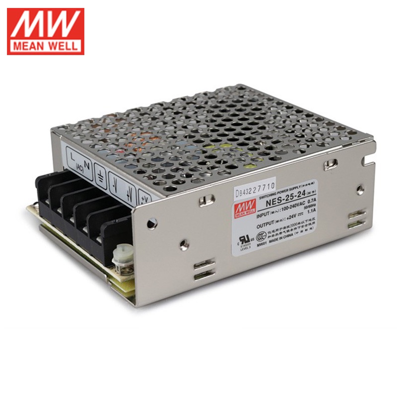 Original MEAN WELL NES-25-24 Switching Power Supply 110220VAC ถึง 24V DC 1.1A 25W Meanwell Power Uni