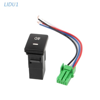 Lidu1 สวิตช์กดไฟตัดหมอก 4 สาย สําหรับ Vios Prius Ralink Foglight Switch DC 12V