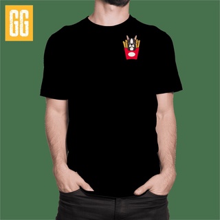 GG Clothing Dog and Fries Pocket Mini Tshirt Cotton Tee printed Shirt T-Shirt tee graphic tshirt for Men for