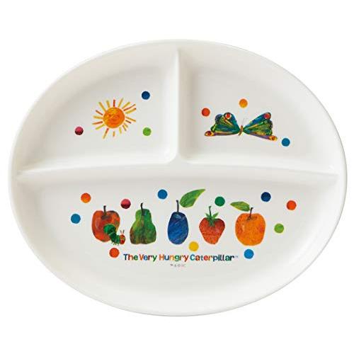 Skater XP17-A Dishwasher compatible Lunch plate The Very Hungry Caterpillar fruits made in Japan XP1